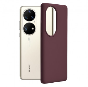 Husa Huawei P50 Pro din silicon moale, Techsuit Soft Edge - Plum Violet - Img 8