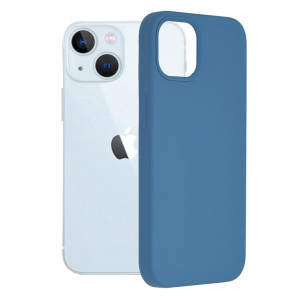 Husa iPhone 13 din silicon moale, Techsuit Soft Edge - Denim Blue - Img 9
