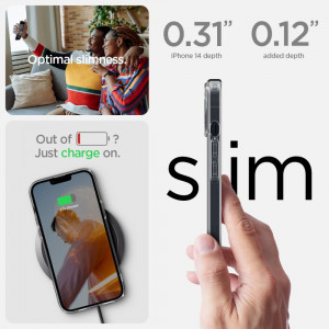 Husa iPhone 14 Spigen Ultra Hybrid - Clear - Img 7