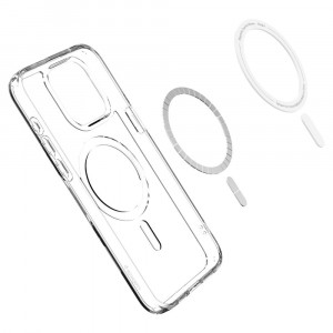 Husa iPhone 15 Pro, Spigen Ultra Hybrid MagSafe - Alb - Img 7