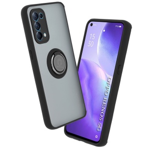 Husă Oppo Reno5 5G / Find X3 Lite 5G SKYDDAR Glinth+ cu Inel Rotativ 360°, Compatibilitate Magnetică, Absorbție Șocuri, Design Subțire și Elegant - Negru