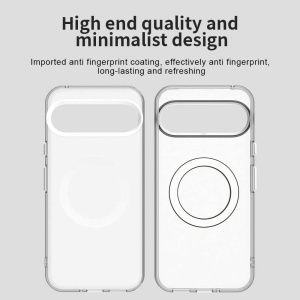 Husa pentru Google Pixel 10 Pro XL, MagSafe, Antisoc, set cu sticker, CandyCase, Alb - Img 2