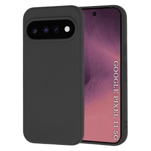 Husa pentru Google Pixel 11 din Silicon Catifelat, Antisoc, set cu sticker, SoftElegance, Negru