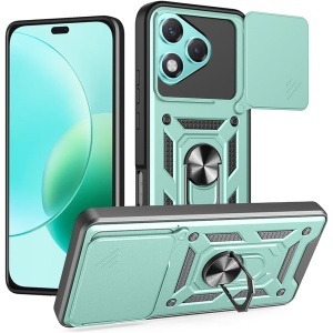 Husa pentru Honor 400 Lite, SKYDDAR INNOVATION, CamShield, Verde, set cu sticker