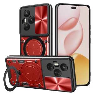 Husa pentru Honor 400 Pro, SKYDDAR INNOVATION, CamGuard Pro, Inel Magnetic, Protectie Camera, set cu sticker, Rosu
