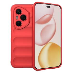 Husa pentru Honor 400 Pro, SKYDDAR INNOVATION, Magic Shield, din Silicon Mat, set cu sticker, Rosu