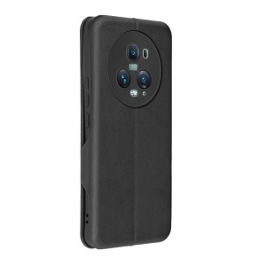 Husa pentru Honor Magic5 Pro, SKYDDAR INNOVATION, Safe Wallet tip carte din Piele Ecologica, Suport Carduri, Inchidere Magnetica, Negru, set cu sticker  - Img 6