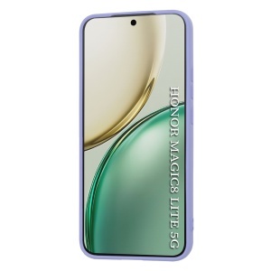 Husa pentru Honor Magic8 Lite, SKYDDAR INNOVATION, din Silicon Catifelat, SoftElegance, set cu sticker, Violet - Img 2