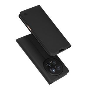 Husa pentru Honor Magic8 Pro, SKYDDAR INNOVATION, Magskin Book, tip Carte cu Portofel Interior, set cu sticker, Negru