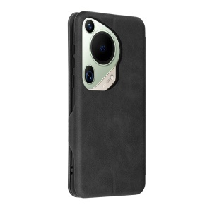 Husa pentru Huawei Pura 70 Ultra, SKYDDAR INNOVATION, Safe Wallet tip carte din Piele Ecologica, Suport Carduri, Inchidere Magnetica, Negru, set cu sticker  - Img 7