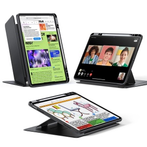 Husa pentru iPad Air 13 (2024) / Air 13 (2025) / Air 13 (2026), suport pencil, Flip Hybrid ESR, Negru