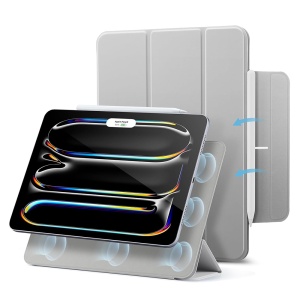Husa pentru iPad Pro 13 (2024), tip Carte, Rebound Magnetic ESR - Gri