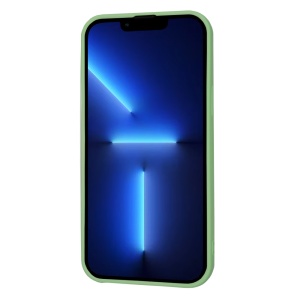 Husa pentru iPhone 13 Pro Max din Silicon Catifelat, Protectie Premium, Skyddar SoftElegance - Verde deschis - Img 2