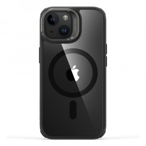 Husa pentru iPhone 15 Plus - ESR Classic Hybrid HaloLock Kickstand - Clear Black - Img 3