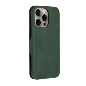 Husa pentru iPhone 15 Pro Max, SKYDDAR INNOVATION, Safe Wallet tip carte din Piele Ecologica, Suport Carduri, Inchidere Magnetica, Verde, set cu sticker - Img 7