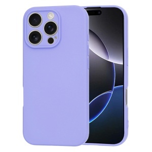 Husa pentru iPhone 16 Pro Max, SKYDDAR INNOVATION, din Silicon Catifelat, SoftElegance, set cu sticker, Violet
