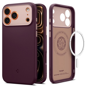 Husa pentru iPhone 17 Pro Max, Caseology Nano Pop Magsafe, Spigen, Bordo