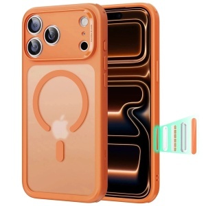 Husa pentru iPhone 17 Pro Max, slim, ESR Classic Hybrid HaloLock, Portocaliu