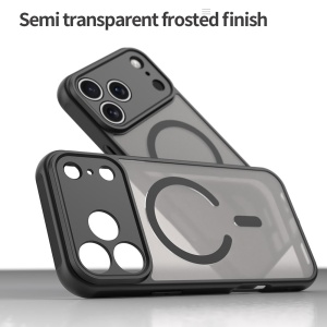 Husa pentru iPhone 17 Pro, SKYDDAR INNOVATION, HaloFrost MagSafe II, Antisoc, set cu sticker, Negru - Img 6