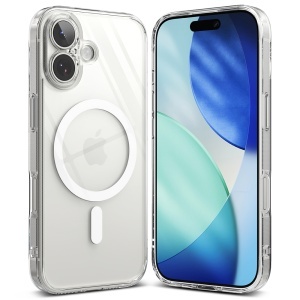 Husa pentru iPhone 17, Ringke, Fusion MagSafe, Antisoc, Compatibila Incarcare Wireless, Transparenta