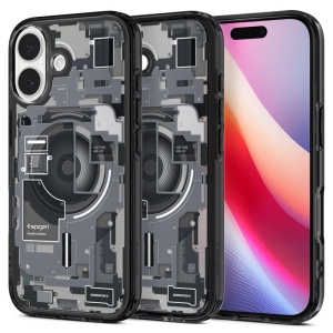 Husa pentru iPhone 17, Spigen Ultra Hybrid Zero One - Negru