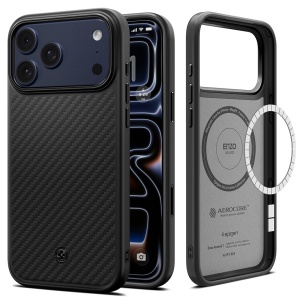 Husa pentru iPhone 18 Pro / iPhone 17 Pro - Spigen Enzo Aramid "T" MagSafe - Black