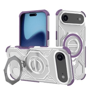 Husa pentru iPhone Air, Antisoc, SKYDDAR INOVATION, Carbon Shield PRO, Magsafe, set cu sticker, Mov