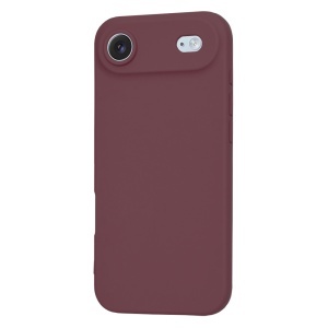 Husa pentru iPhone Air, SKYDDAR INNOVATION, din Silicon Catifelat, SoftFlex Magsafe, set cu sticker, Bordo - Img 8