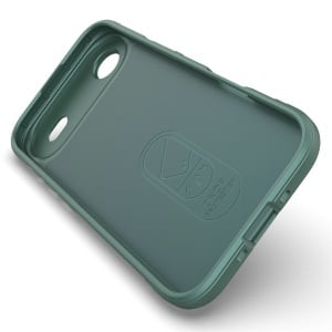Husa pentru iPhone Air, SKYDDAR INNOVATION, Magic Shield, din Silicon Mat, set cu sticker, Verde - Img 4