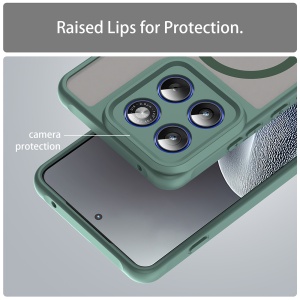 Husa pentru Motorola Edge 70, SKYDDAR INNOVATION, HaloFrost MagSafe II, Antisoc, set cu sticker, Verde - Img 3