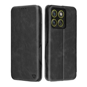 Husa pentru Motorola Edge 70, SKYDDAR INNOVATION, Safe Wallet tip carte din Piele Ecologica, Suport Carduri, Inchidere Magnetica, set cu sticker, Negru