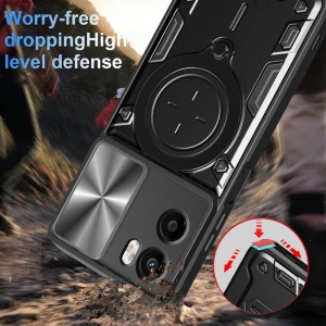 Husa pentru Motorola Moto G05 / Moto E15, SKYDDAR INNOVATION, CamGuard Pro, Inel Magnetic, Protectie Camera, set cu sticker, Mov - Img 7