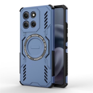 Husa pentru Motorola Moto G86 Power, SKYDDAR INOVATION, ArmorMag, Magsafe, set cu sticker, Albastru