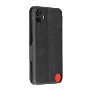 Husa pentru Nothing CMF Phone 1, SKYDDAR INNOVATION, Safe Wallet tip carte din Piele Ecologica, Suport Carduri, Inchidere Magnetica, Negru, set cu sticker  - Img 7