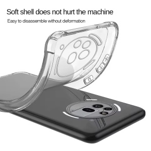 Husa pentru Nothing Phone (3a) Pro, SKYDDAR INNOVATION, Shockproof Clear Silicone, Slim Silicon, Transparenta, set cu sticker - Img 2