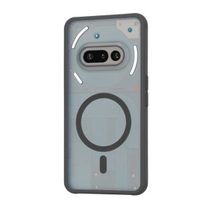 Husa pentru Nothing Phone (3a), SKYDDAR INNOVATION, Frosted MagSafe, Antisoc, set cu sticker, Negru - Img 3