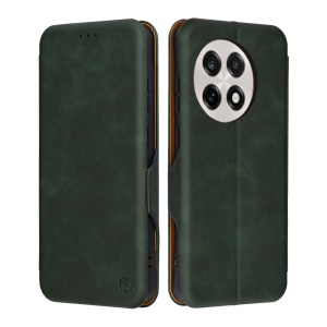 Husa pentru OnePlus 13R, SKYDDAR INNOVATION, Pocket Safe, tip carte din Piele Ecologica, Suport Carduri, Inchidere Magnetica, set cu sticker, Verde