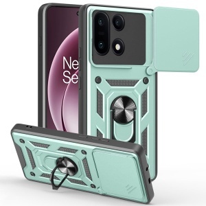 Husa pentru OnePlus 15, SKYDDAR INNOVATION, CamShield, Inel magnetic, set cu sticker, Verde