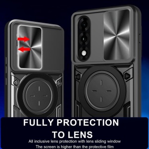 Husa pentru OnePlus Nord 5, SKYDDAR INNOVATION, CamGuard Pro, Inel Magnetic, Protectie Camera, set cu sticker, Negru - Img 4
