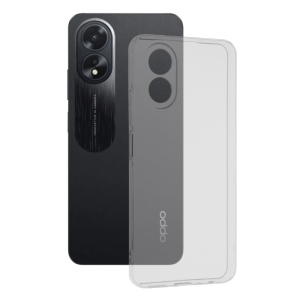Husa pentru Oppo A38 / A18 din silicon transparent, SKDR ClearGuard - Transparent