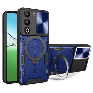 Husa pentru Oppo A5 4G, SKYDDAR INNOVATION, CamGuard Pro, Inel Magnetic, Protectie Camera, set cu sticker, Albastru