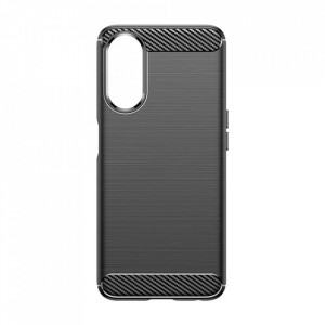 Husa pentru Oppo A58 5G / A78 5G din silicon, Slim, cu textura Fibra Carbon - Negru - Img 4
