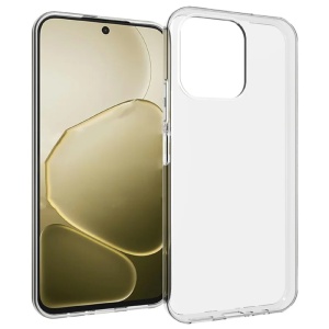 Husa pentru Oppo A6 4G din silicon transparent, set cu sticker, Clear Silicone, Transparenta