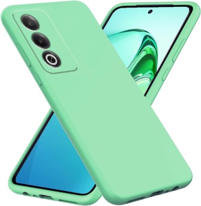 Husa pentru Oppo A80 5G din Silicon Catifelat, Protectie Premium, Skyddar SoftElegance - Verde