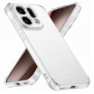 Husa pentru Oppo Find X9, SKYDDAR INNOVATION, Shockproof Clear Silicone, Silicon Slim, set cu sticker, Transparenta