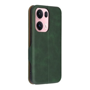 Husa pentru Oppo Reno13 Pro, SKYDDAR INNOVATION, Pocket Safe, tip carte din Piele Ecologica, Suport Carduri, Inchidere Magnetica, set cu sticker, Verde - Img 5