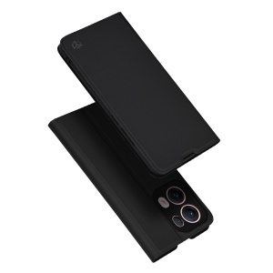Husa pentru Oppo Reno13 Pro, SKYDDAR INNOVATION, Prestige, tip Carte cu Portofel Interior, Negru, set cu sticker