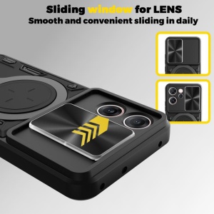Husa pentru Oppo Reno14 F, SKYDDAR INNOVATION, CamGuard Pro, Inel Magnetic, Protectie Camera, set cu sticker, Roz auriu - Img 7