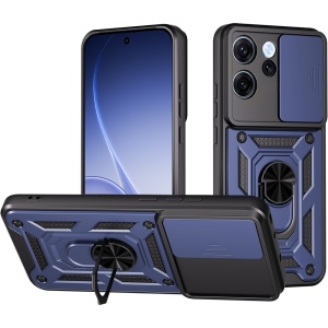 Husa pentru Oppo Reno15 F / Reno15 FS 5G, SKYDDAR INNOVATION, CamShield, Inel magnetic, set cu sticker, Albastru