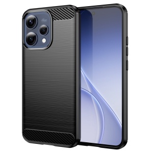 Husa pentru Oppo Reno15, SKYDDAR INNOVATION, Carbon Silicone, din Silicon Slim, cu textura Fibra Carbon, set cu sticker, Negru